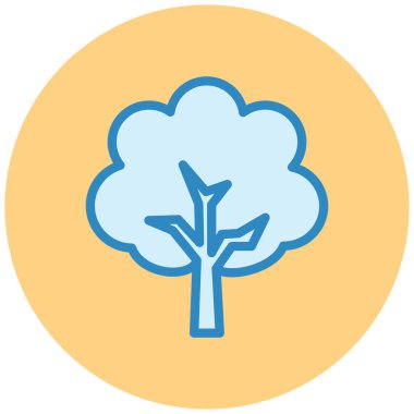 Ağaç. Web simgesi basit illüstrasyon