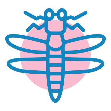 Böcek. Web simgesi vektör illüstrasyonu