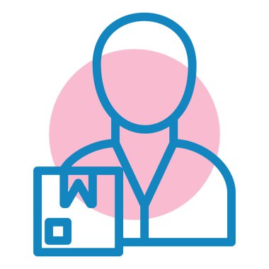 Teslimat. Web simgesi basit illüstrasyon