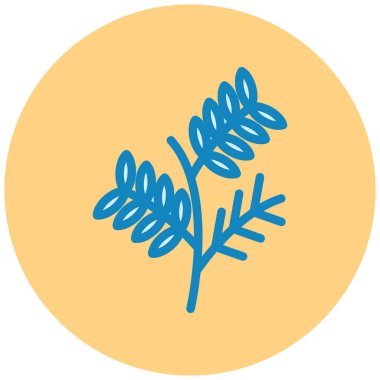 Bitki. Web simgesi basit illüstrasyon