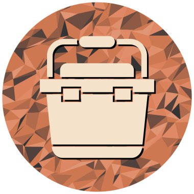 Çanta. Web simgesi basit tasarım