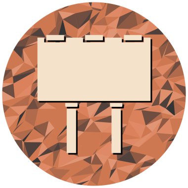 Boş bir tabelanın vektör çizimi