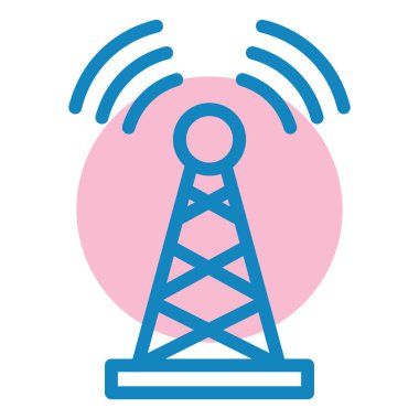 Anten. Web simgesi basit illüstrasyon