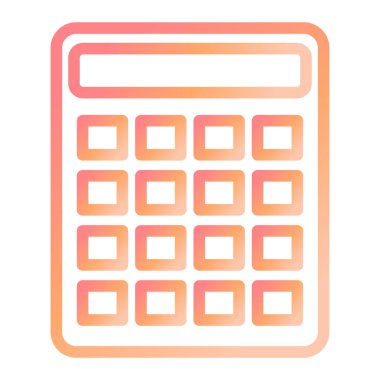 Hesap makinesi. Web simgesi basit illüstrasyon