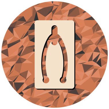 şirin çizgi film simgesinin vektör illüstrasyonu