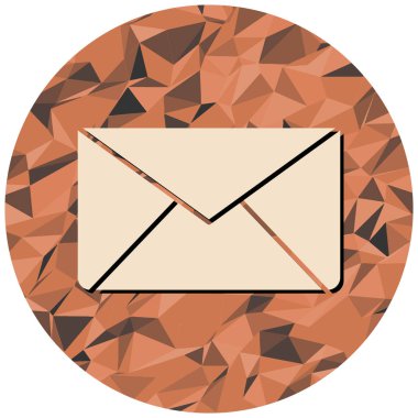 Mektup. Web simgesi vektör illüstrasyonu