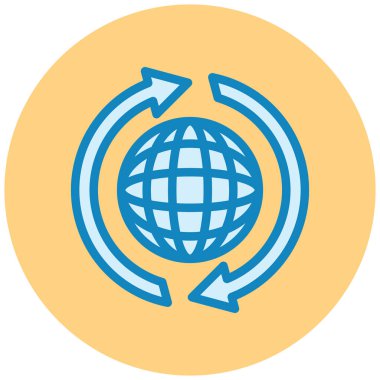 küresel ağ. Basit resimleme