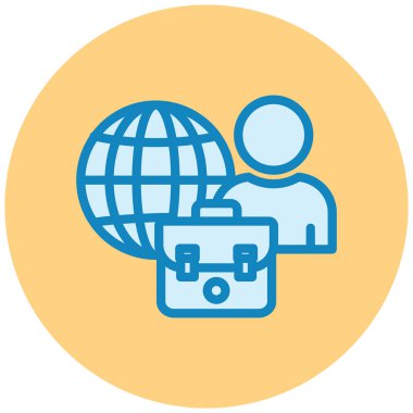 küresel ağ. Basit resimleme