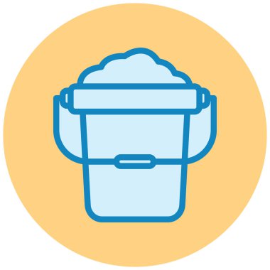 Kova. Web simgesi basit illüstrasyon