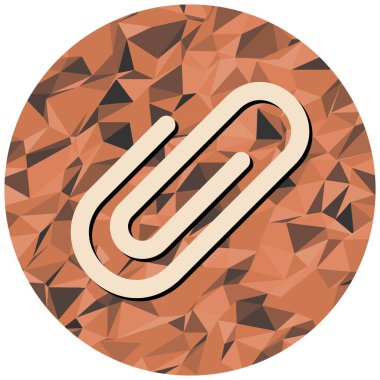 Clip modern simgesinin vektör illüstrasyonu