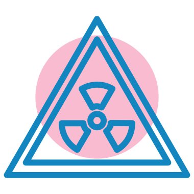 Biyolojik tehlike. Web simgesi basit tasarım