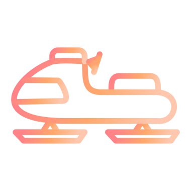 Kayak kaldırma ikonu vektörü. Spor helikopter tabelası. izole edilmiş sınır sembolü çizimi