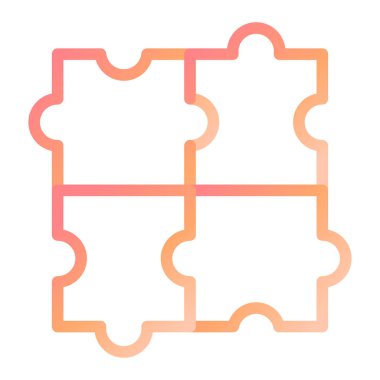 Bulmaca. Web simgesi basit illüstrasyon