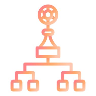 Playoff. Web simgesi basit illüstrasyon