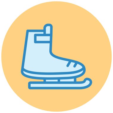 Paten düz vektör simgesi