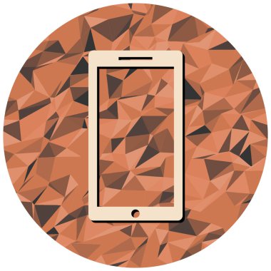 Boş ekran simgesine sahip akıllı telefon, düz tasarım