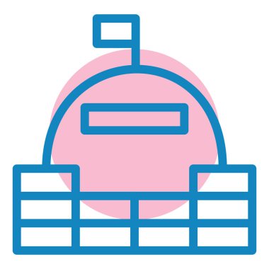 Yemek. Web simgesi basit illüstrasyon