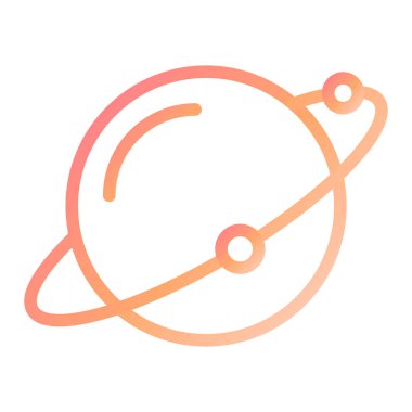 Moda tarzında izole edilmiş gezegen simgesi