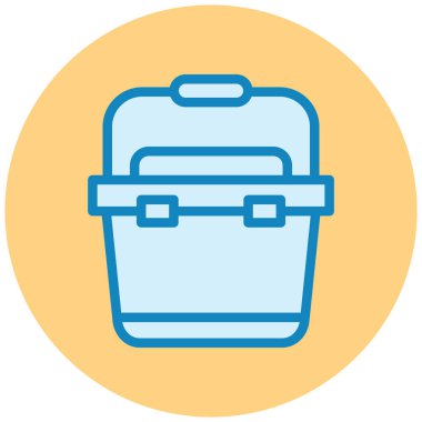 Çanta. Web simgesi basit illüstrasyon