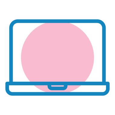 Bilgisayar. Web simgesi basit illüstrasyon