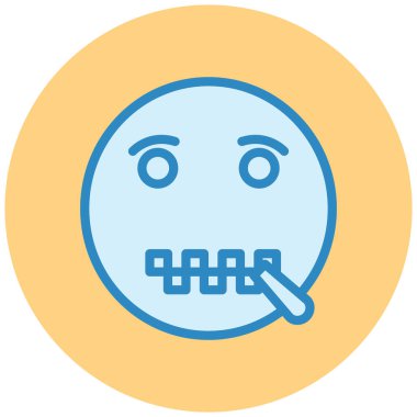 üzgün yüz ifadesi, vektör illüstrasyonu