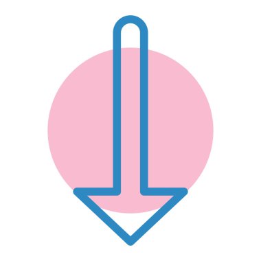 Ok. Web simgesi basit illüstrasyon