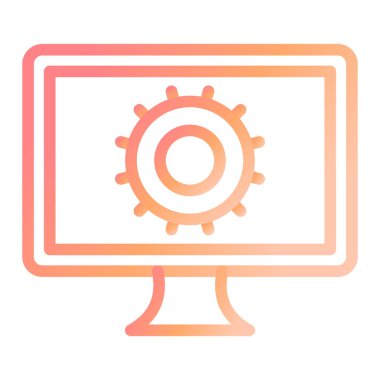 Ayarlar. Web simgesi basit illüstrasyon 