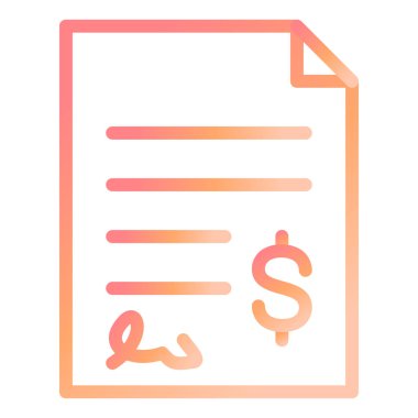 Fatura. Web simgesi basit illüstrasyon