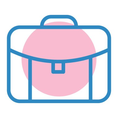 Çanta. Web simgesi basit tasarım