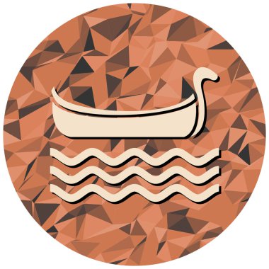 Bir deniz sembolünün vektör çizimi