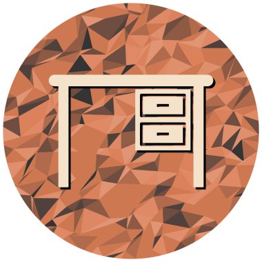 Masa. Web simgesi basit illüstrasyon