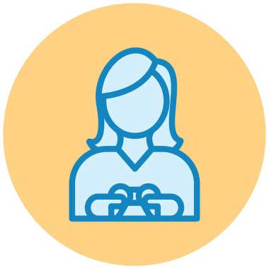 avatar. Web simgesi basit illüstrasyon