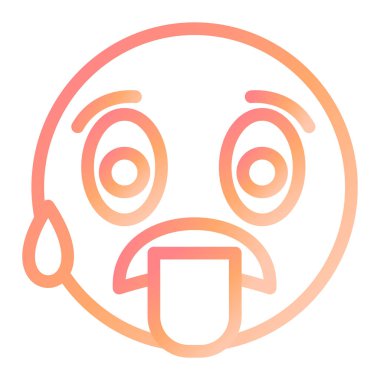 Sıcak. Web simgesi basit illüstrasyon 