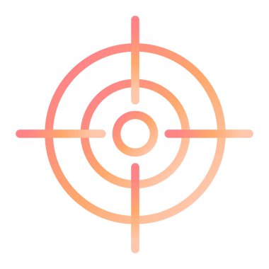 Moda biçimi izole edilmiş arkaplanda hedef simge