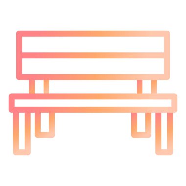 Yedek kulübesi Web simgesi basit illüstrasyon