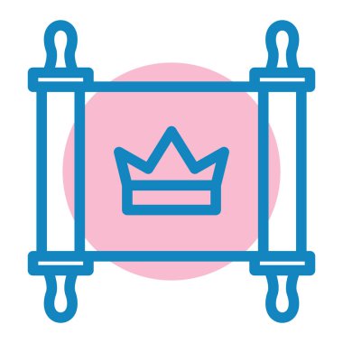 taç simgesi vektör illüstrasyonu