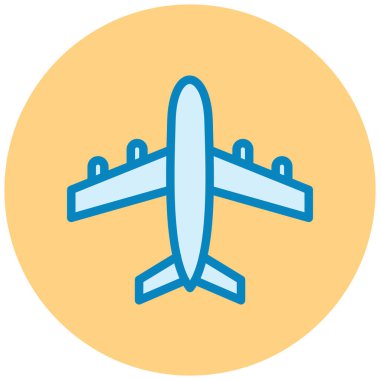 Uçak. Web simgesi basit illüstrasyon