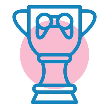 Kupa. Web simgesi basit illüstrasyon