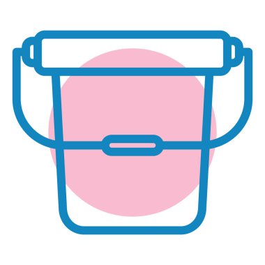 kova simgesinin vektör illüstrasyonu