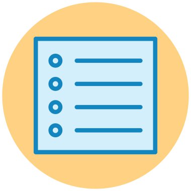 Belge. Web simgesi basit illüstrasyon