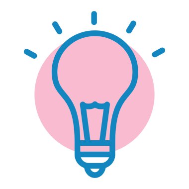 Ampul. Web simgesi basit illüstrasyon