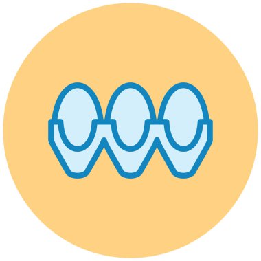 Güzel bir deniz kabuğu simgesinin vektör çizimi