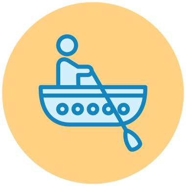 Tekne. Web simgesi basit illüstrasyon