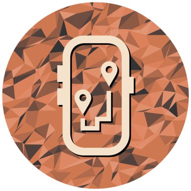 GPS haritası. Web simgesi