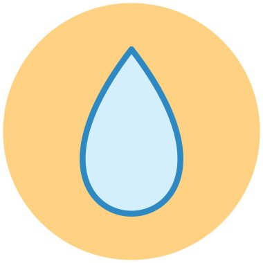 Su damlası. Basit resimleme