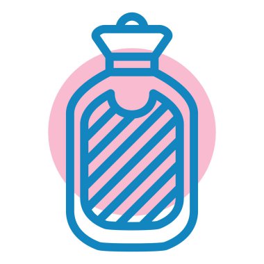 Bir şişe simgesinin vektör illüstrasyonu