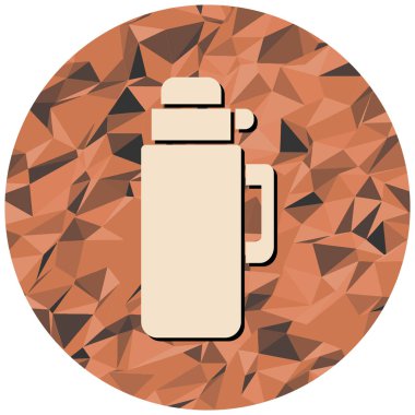 termos simgesi, vektör illüstrasyonu basit tasarım