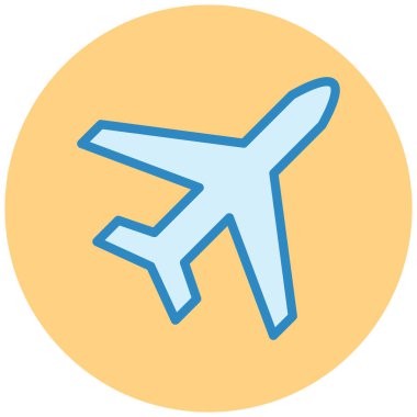 Uçak. Web simgesi basit illüstrasyon