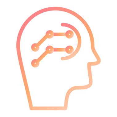 Sayborg. Web simgesi basit illüstrasyon 