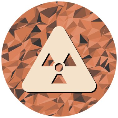 Radyasyon ikonu. Zehirli vektör simgelerinin düz çizimi